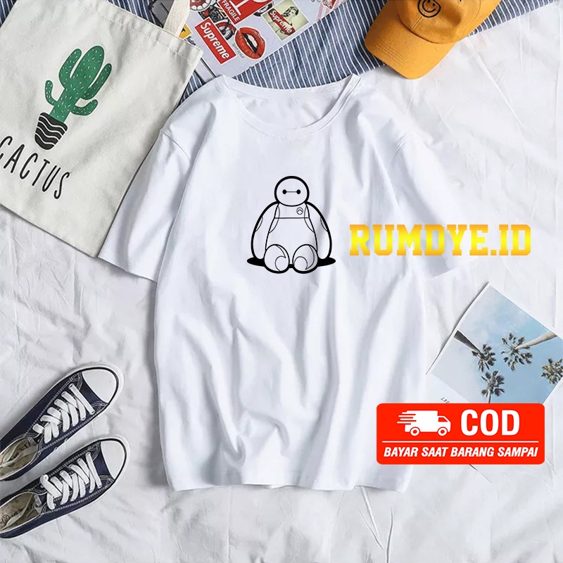 Kaos Pria dan Wanita Baymax Cotton 30s