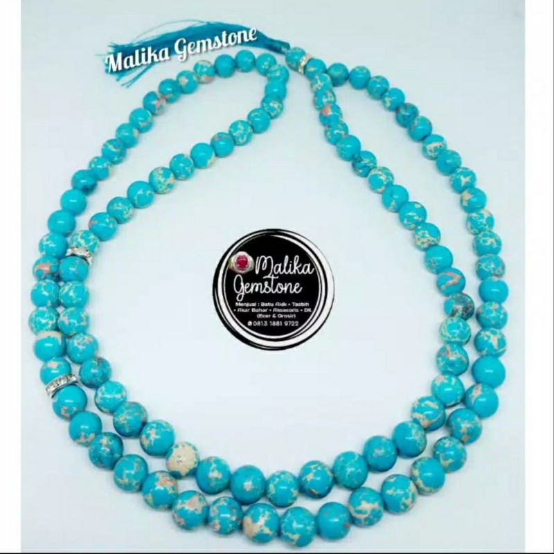 TASBIH BATU PIRUS PESIA 99 BUTIR 8 MM 100% NATURAL