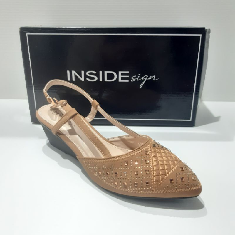 Sepatu sandal wedges wanita import INSIDE N911-CC1983 Original
