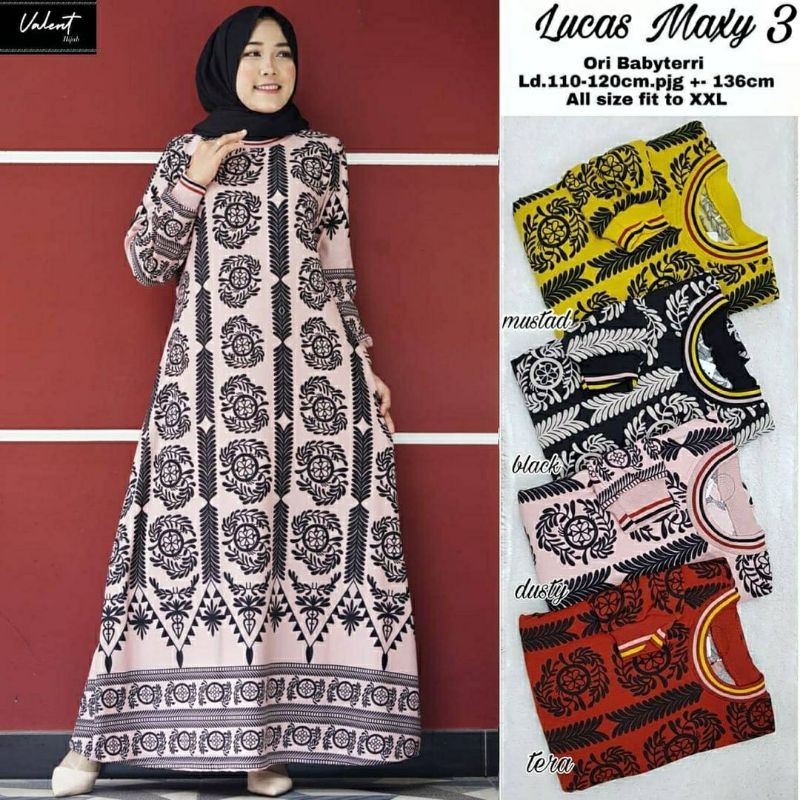 Lucas Maxy #3, maxi dress, gamis,gamis muslim,gamis wanita,gamis modis,gamis murah,fashion,ootd