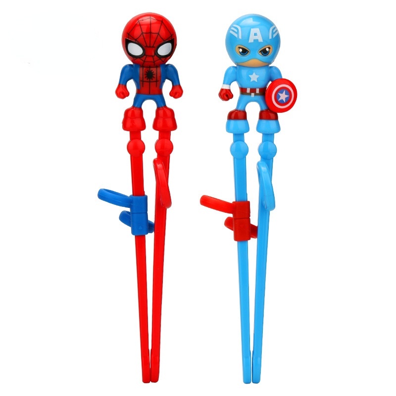 Sumpit Desain Captain America Dan Spider Man Untuk Edukasi Anak