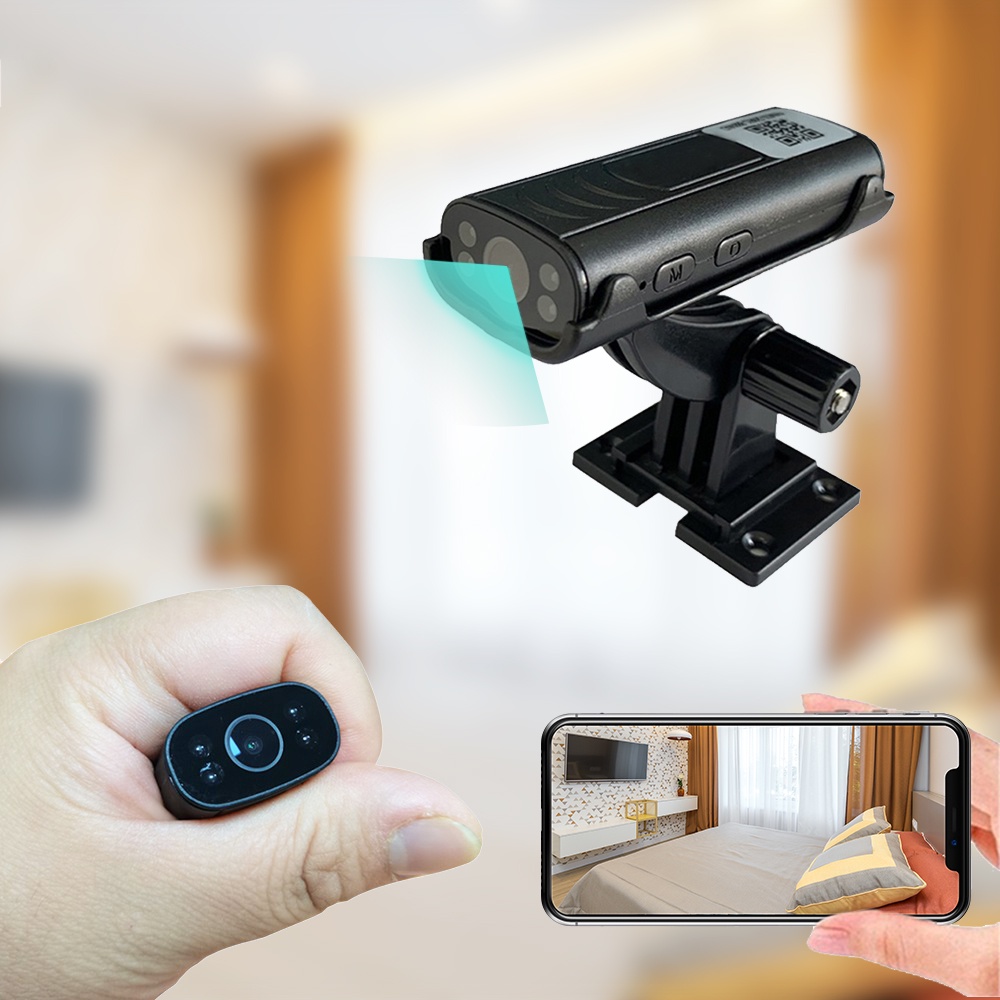 【COD】Spy Camera Mini Wifi Indoor Home Security Wireless Kamera CCTV Mini Tersembunyi  IP Kamera Wifi Kamera Memantau Kamera Jaringan Sudut Lebar Malam Night Vision