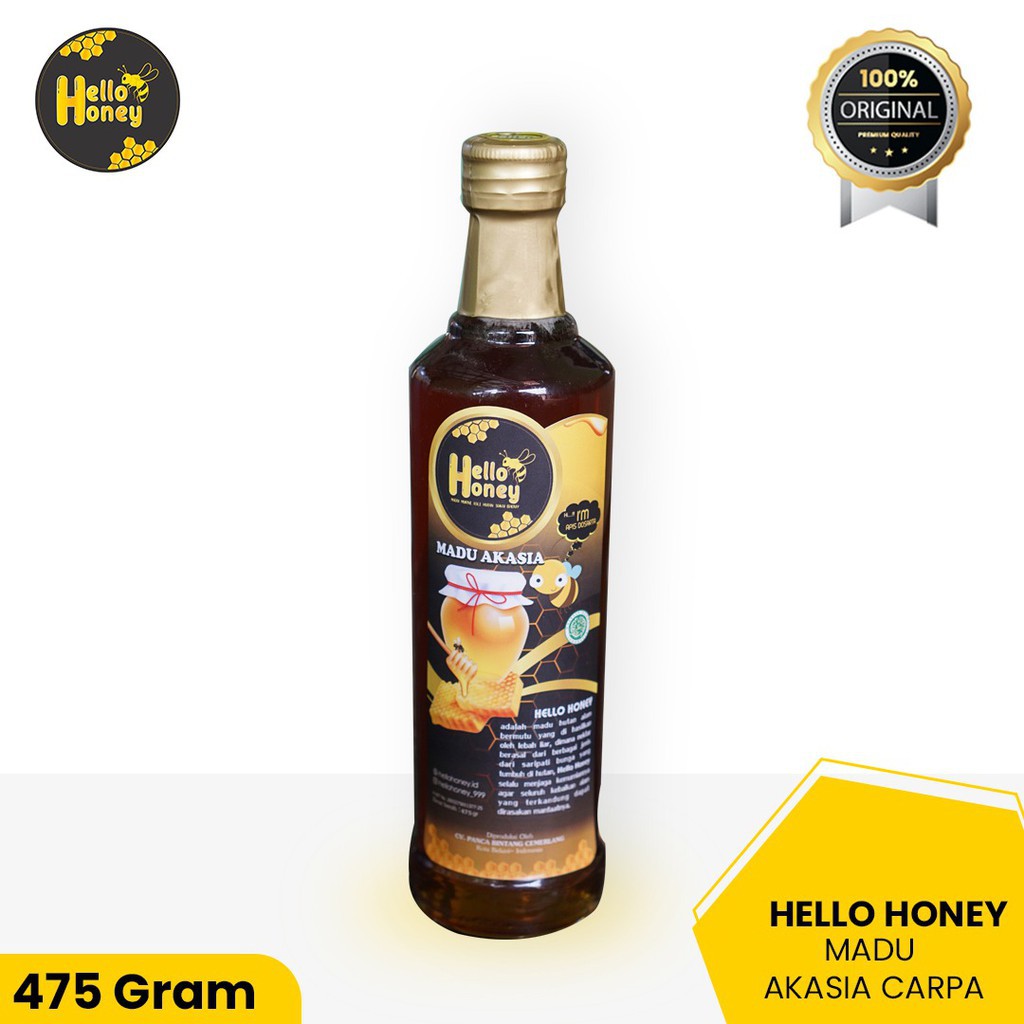

MAdu Asli - Madu Akasia Carpa PREMIUM 475 Gram