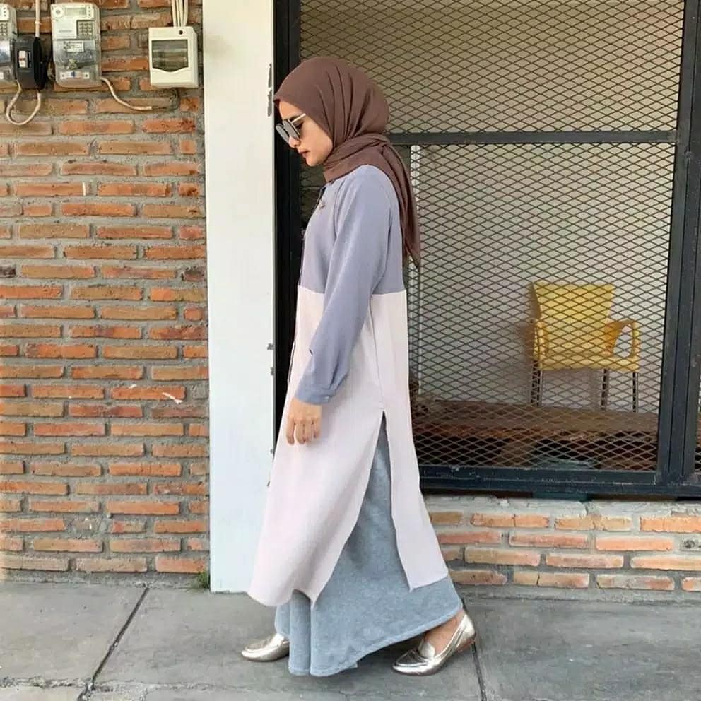 ZUVIA TUNIK BAHAN MOSCRAFE Baju Tunik  Baju Atasan Wanita  Modern Terbaru 2021