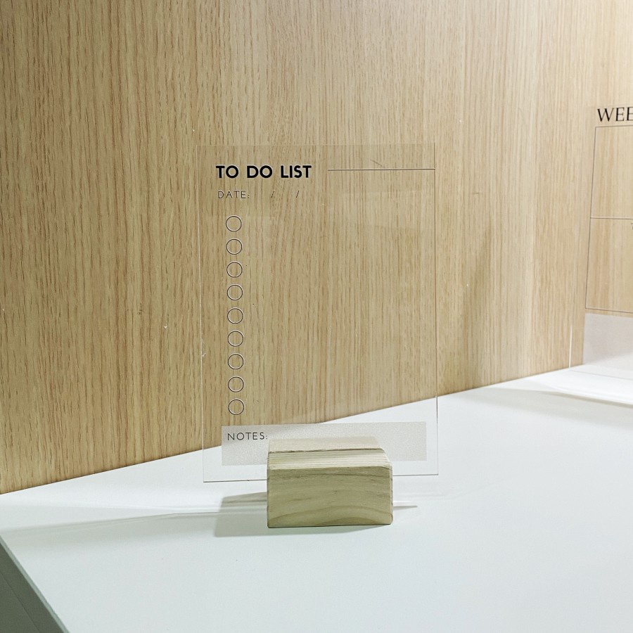 

HenJO Acrylic Planner To Do List Weekly Akrilik Journal FREE MARKER