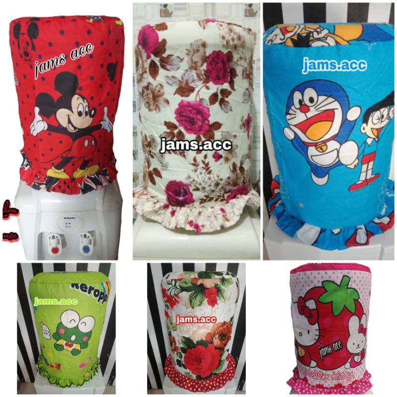 SARUNG GALON Karakter Hello Kitty Doraemon Keropy Motif Bunga Shabby