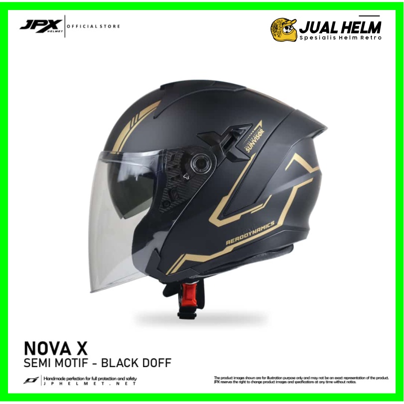 Helm JPX Nova X Semi Motif Black Dof