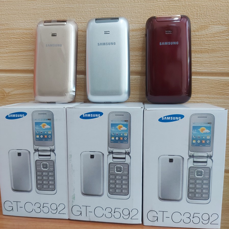 COD Hp Jadul Samsung C3592 Dual Sim Handphone Samsung C 3592 NEW HP MURAH  BAHASA INDONESIA-5