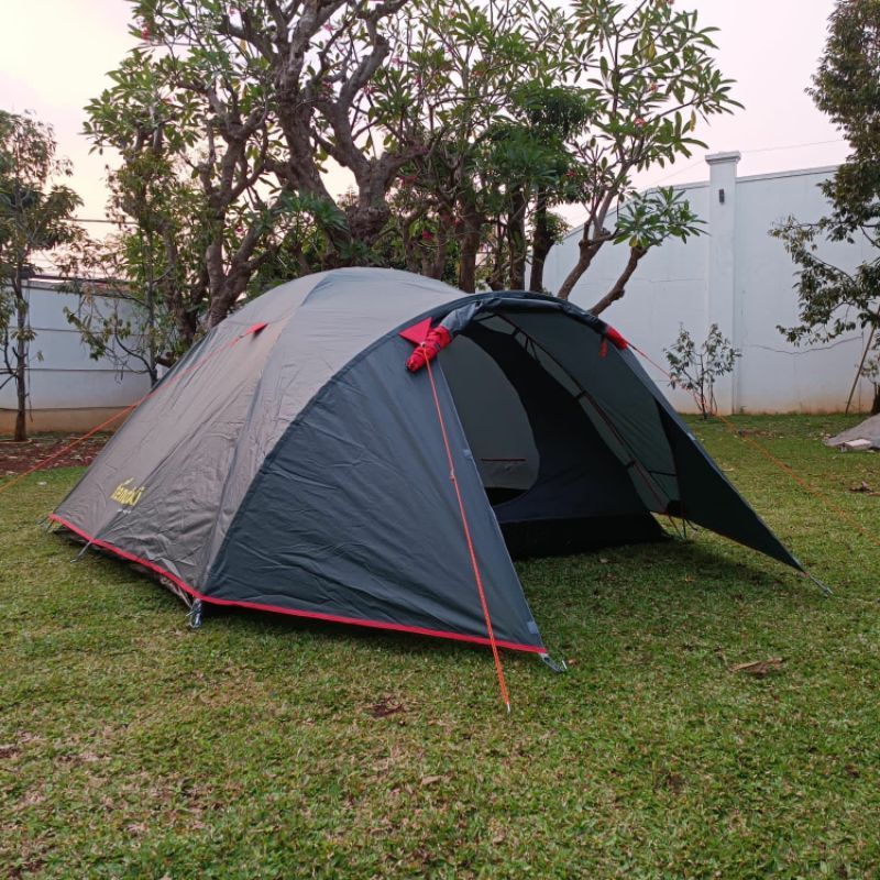 Tenda Camping Tendaki Borneo 4 - 5 Orang PU 3000 MM Kapasitas 4 Orang Family