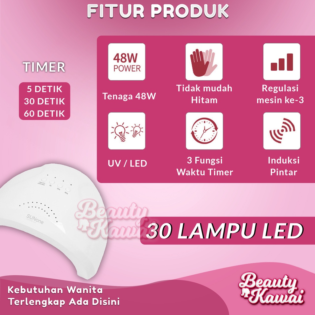 Alat Nail Art kutek Perawatan Kuku UV Led USB SUNONE Portable Mini