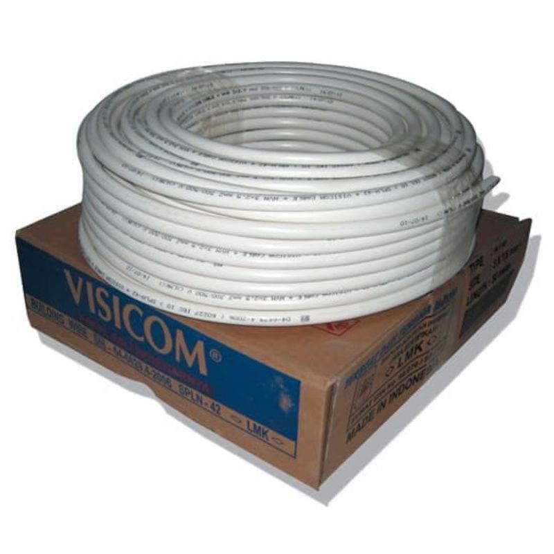 Kabel NYM 2 X 1.5 1,5 VISICOM SNI LMK tembaga murni 25 50 100 m meter