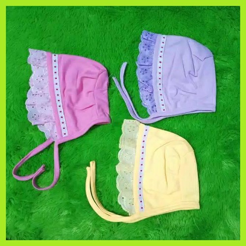 TOPI BAYI MODEL TALI OKIYO RENDA-TOPI BAYI OKIYO 1PCS