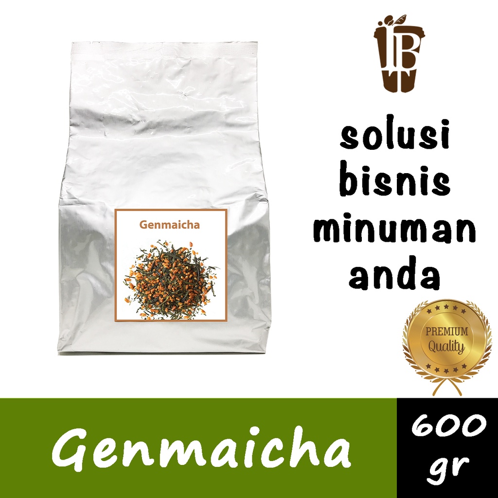 

Genmaicha Japanese Roasted Green Tea. Daun Teh Premium Jepang
