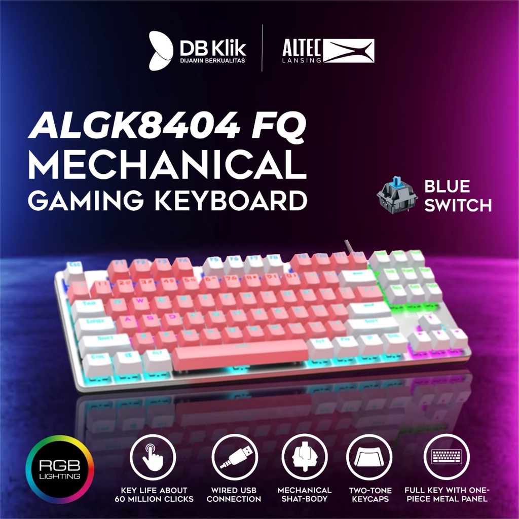 Keyboard Gaming Mechanical ALTEC LANSING ALGK-8404 FQ Wired RGB