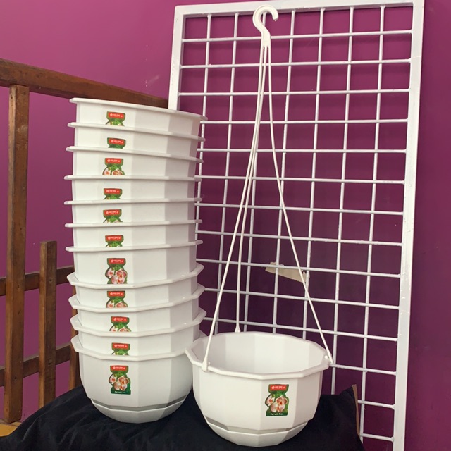 Pot gantung putih lion star 06