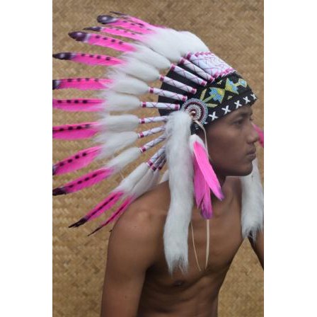 TOPI INDIAN - INDIAN HEADDRESS SMALL ANGSA MONTE KPINKY TUTUL PUTIH