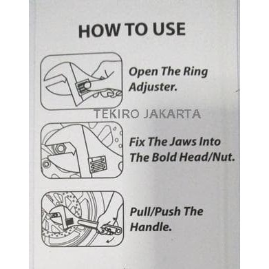 Tekiro Kunci Inggris 24 inch 600 mm -Adjustable Wrench