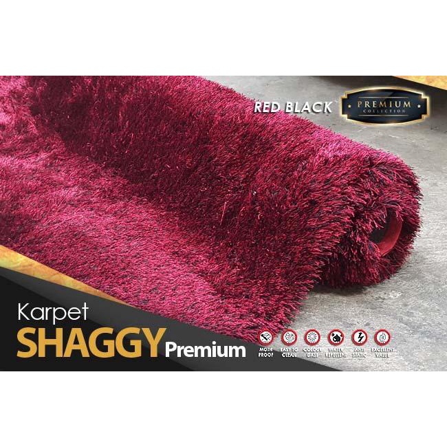 [DLUXE CARPET] KARPET SHAGGY PREMIUM UK. 80 X 150