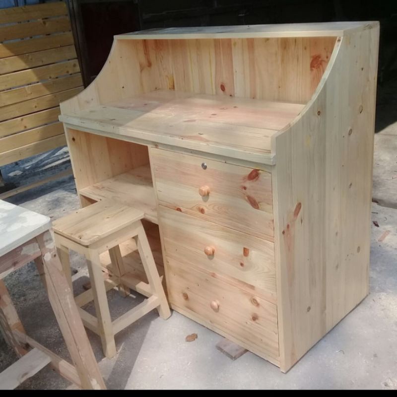 meja kasir meja kayu jati belanda