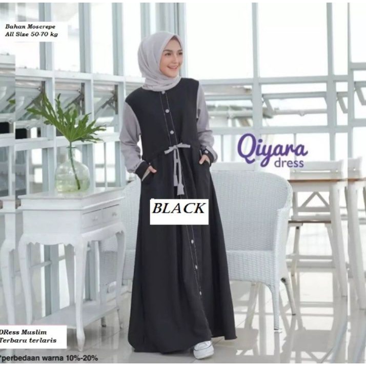 GAMIS REMAJA TERBARU / QIYARA DRESS / GAMIS IBU MENYUSUI / GAMIS SYAR'I / BISA COD