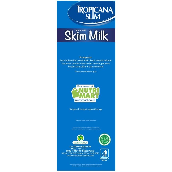 

Ee51 Tropicana Slim Susu Non Fat Fitosterol Coffee 6Gggddv