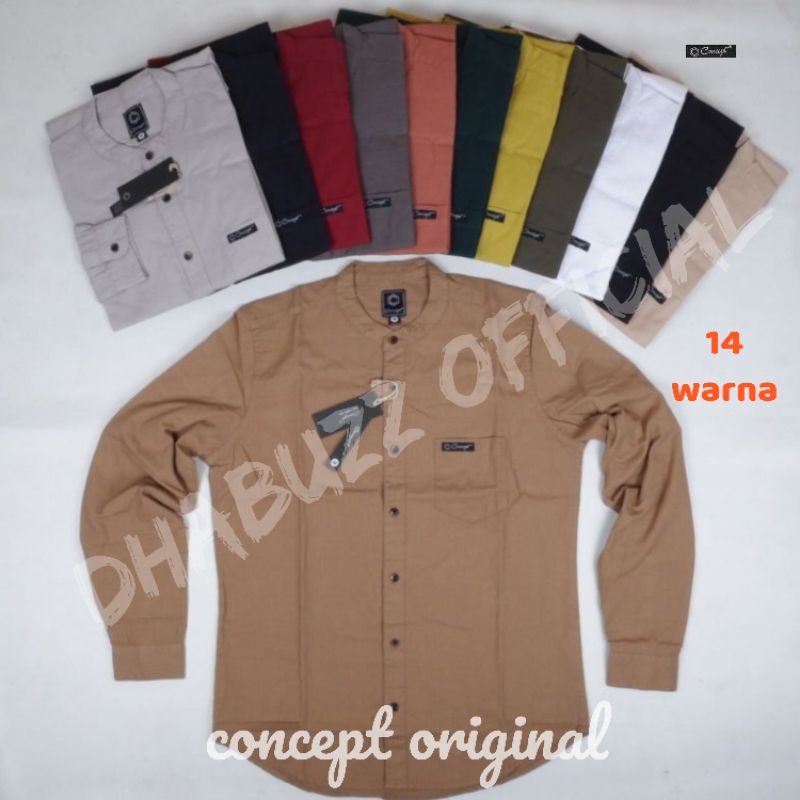 BAJU KEMEJA KOKO KEMKO PRIA LENGAN PANJANG FULL KANCING ORIGINAL TERBARU CONCEPT