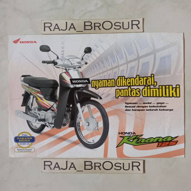 Poster brosur katalog flyer jadul Honda Kirana/Honda Kirana125 2004