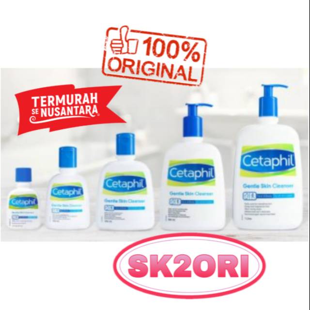 [BPOM] CETAPHIL Gentle Skin Cleanser 59ML 125ML 250ML 500ML 1000ML / SABUN WAJAH