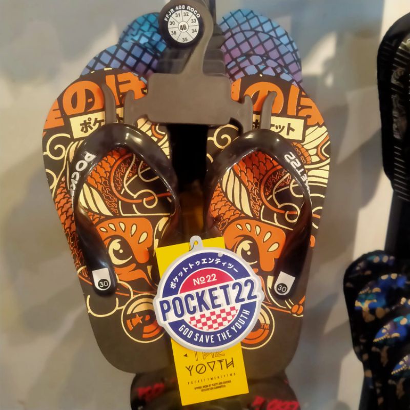 SANDAL JEPIT ANAK PRIA POCKET22 - TEDRUX HITAM