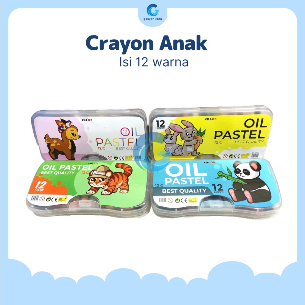 

Crayon 12 warna Oil Pastel Crayon Krayon Anak