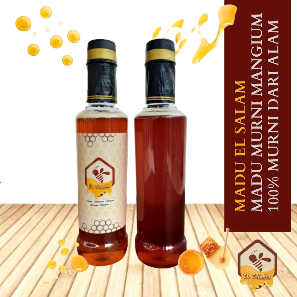 

Madu Murni El Salam - 450gr 100% Alami Pure Raw Honey dari Hutan Sumatera Premium Original