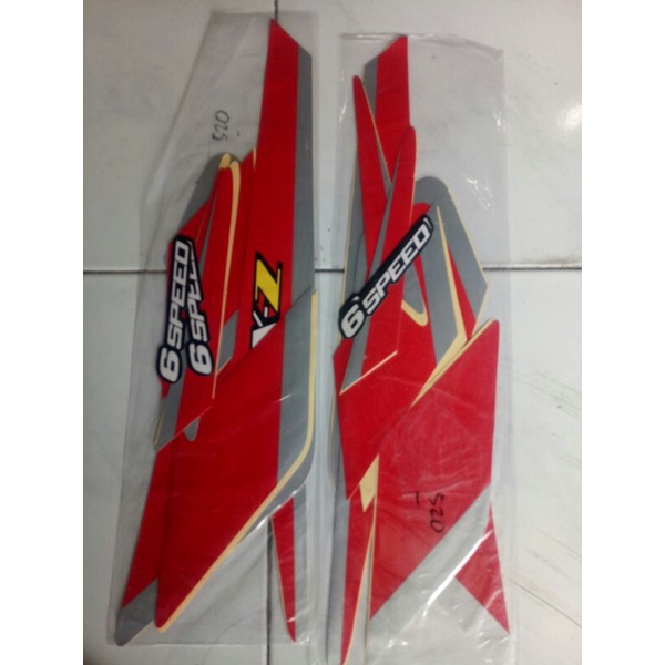 striping sticker standar  yamaha RXZ warna  merah