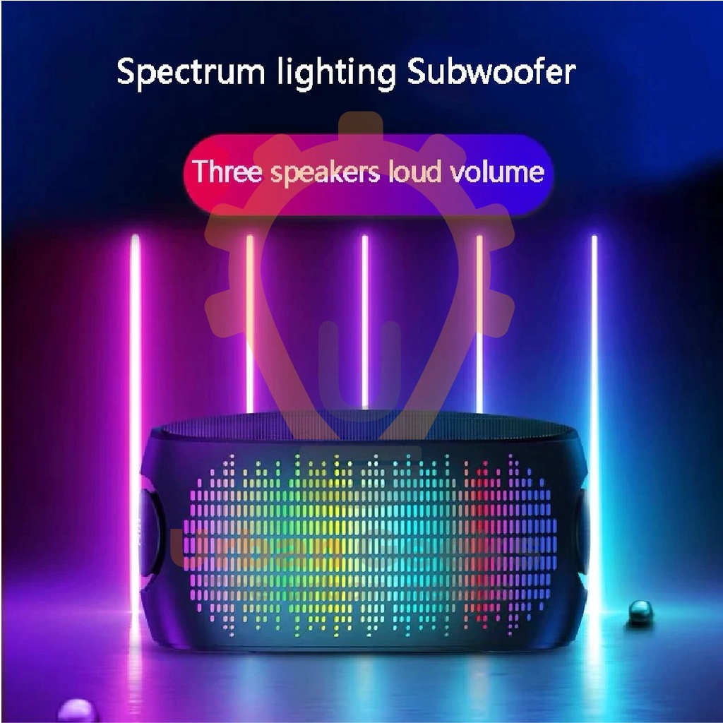 Bluetooth Speaker Subwoofer Colored Lights Flash Mini Speaker SOAIY K1