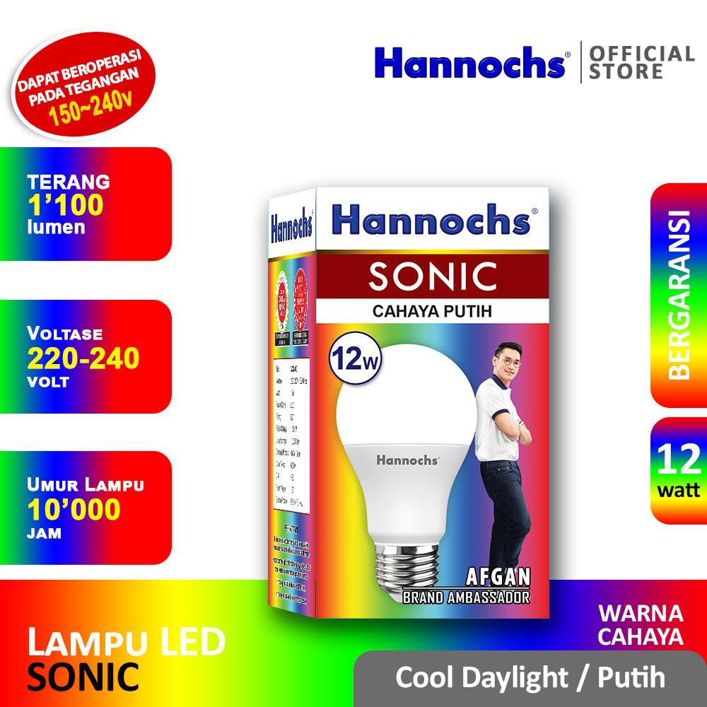 LAMPU HANNOCH SONIC 12 WATT LED TERANG HEMAT LISTRIK BOHLAM