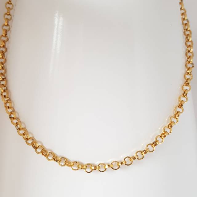 Kalung titanium gold import KTG9