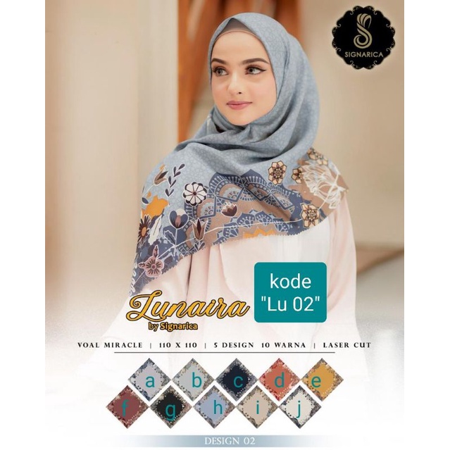 Hijab Jilbab Segiempat Motif Jilbab by Signarica Murah