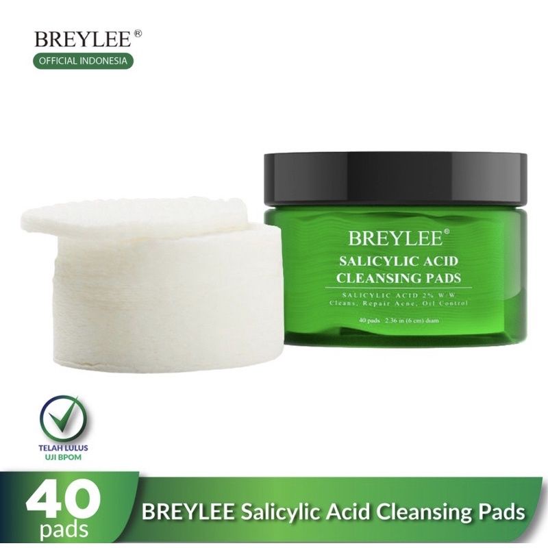 BREYLEE Tea Tree Salicylic Acid Cleaning Pads Breylee Cleansing Pad Cotton Pad Breylee Mask