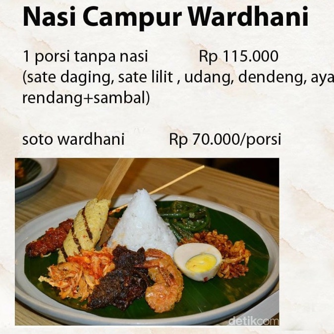

nasi campur wardhani bali