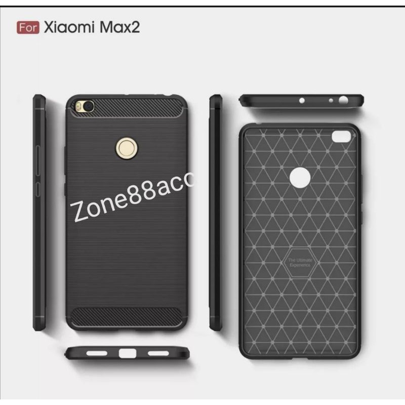 Xiaomi Max 2 Silicon Case Softcase iPAKY Carbon Casing Cover TPU