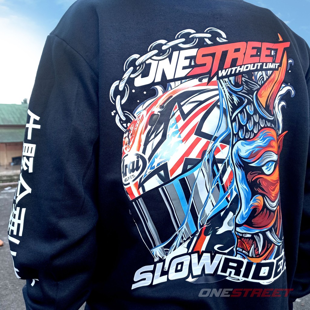 HOODIE | JAKET SUNMORI JAPANESE SLOWRIDER  | ORIGINAL ONESTREET | TEBAL TIDAK PANAS TIDAK BERBULU