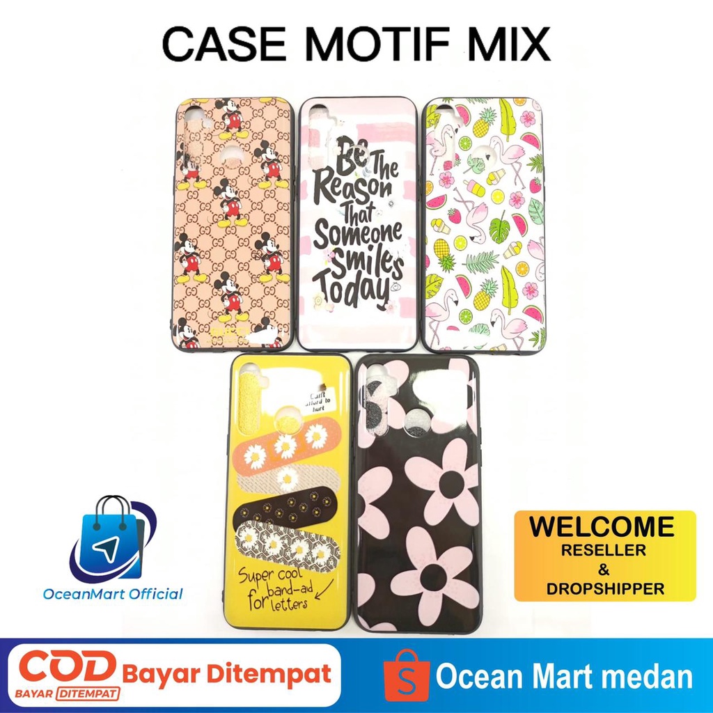 Case HP Motif Mix Realme 5i Softcase Handphone Full Aneka Gambar Aksesoris Handphone HP OCEANMART OCEAN MART Murah Grosir