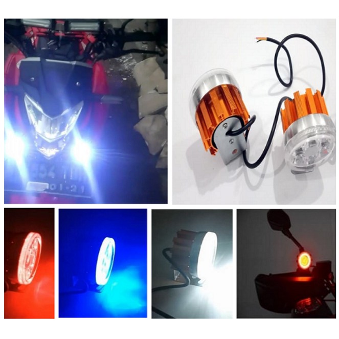 Lampu Tembak Sorot 2 Mode Putih dan Warna Warni