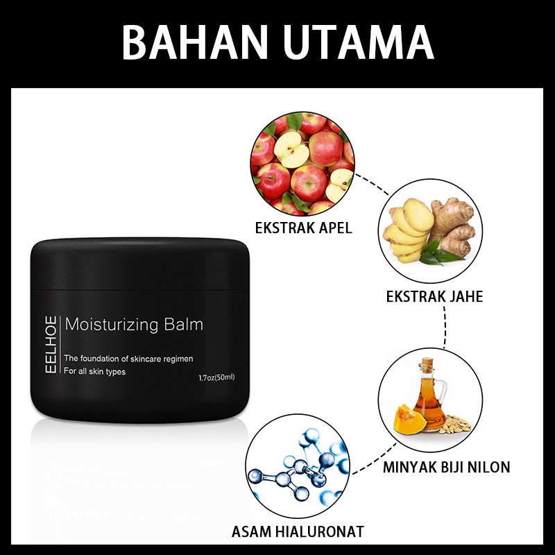 Krim pria pelembab pemutih Men's Moisturizing cream Perawatan wajah Facial care 50G Pelembab hydrating menyegarkan perawatan kulit pelembab mengecilkan pori-pori Meremajakan dan mencerahkan kulit