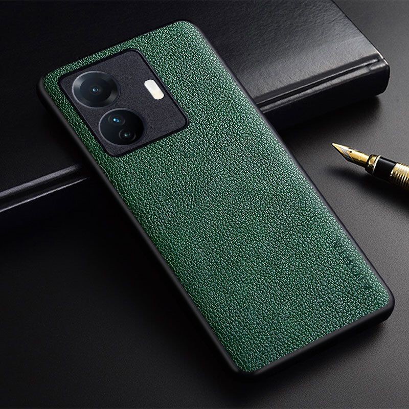 VIVO T1 / VIVO T1 PRO COVER CASE LEATHER CASE AIORIA LEATHER SILICONE SOFTCASE - VIVO T1 PRO 5G, BLACK