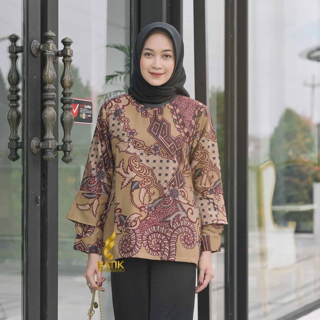 Batik Wanita Prabuseno Blouse Motif Jayabaya