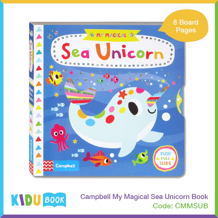 Buku Cerita Bayi dan Anak Campbell My Magical Sea Unicorn Book Kidu Baby