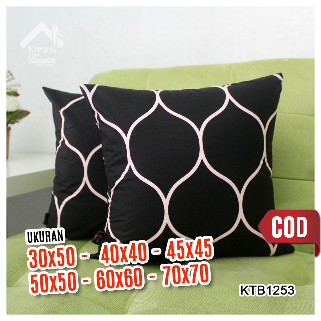 SARUNG BANTAL SOFA Ukuran 30x50, 40x40, 45x45, 50x50, 60x60, 70x70 - KTB1253