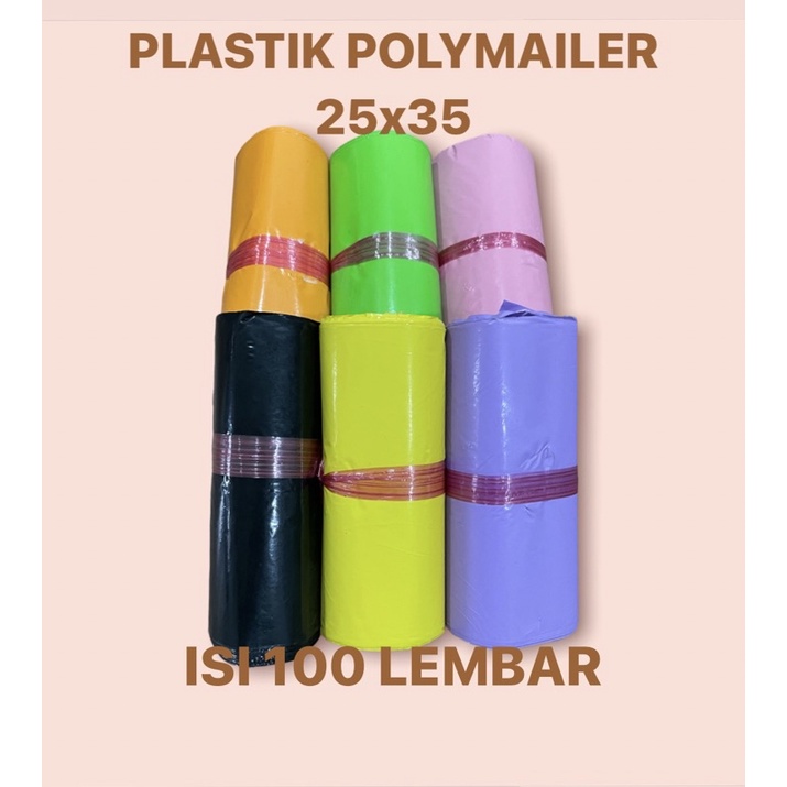 25x35 100 LEMBAR | PLASTIK POLYMAILER PLASTIK PACKING ONLINE SHOP