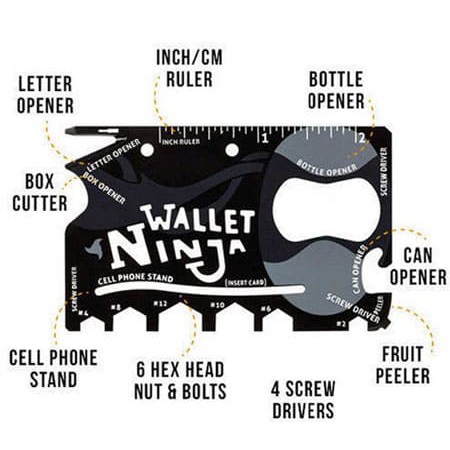 Wallet Ninja 18in1 pocket tool