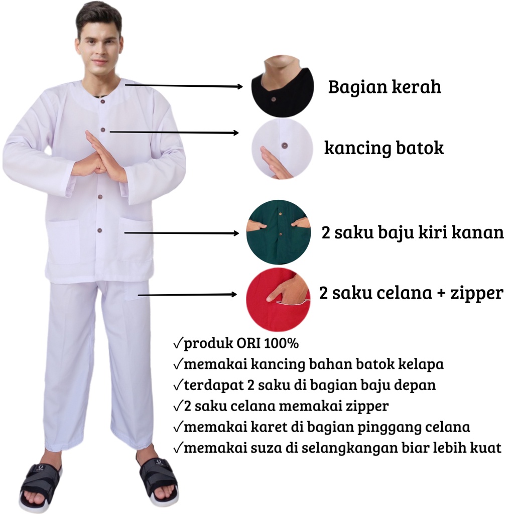 SETELAN BAJU PANGSI pria remaja dan dewasa premium/baju silat  ukuran S M L XL  XXL